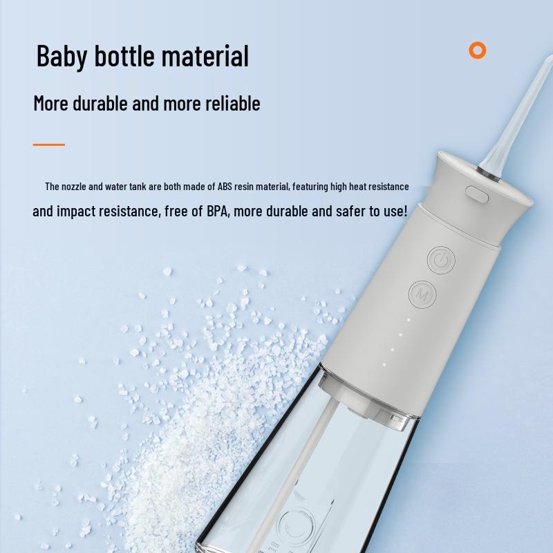 Portable Dental Water Flosser for Calculus Removal and Teeth Cleaning with Battery-Powered Oral Care Scaler