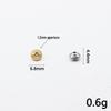 18K Gold Edelstahl Laserperlen: Geometrische Abstandshalter Perlen für DIY Schmuck