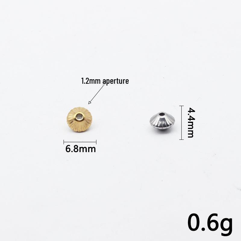 18K Gold Edelstahl Laserperlen: Geometrische Abstandshalter Perlen für DIY Schmuck