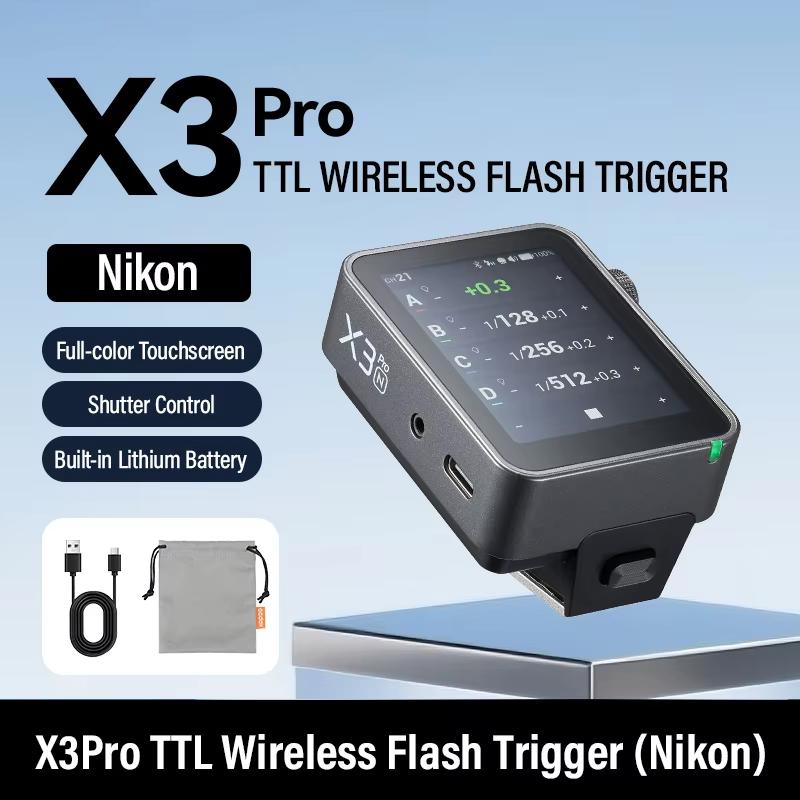 Godox X3PRO C/N/S/F/O 2.4inch TTL HSS 2.4G Wireless Flash Trigger OLED Touch Screen Transmitter for Sony Canon Nikon Fuji Olympu
