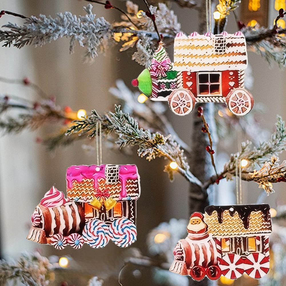 36/45pcs Christmas Wooden Hanging Ornaments Christmas Tree Ornaments Xmas Tree Hanging Ornament for Tree Decoration