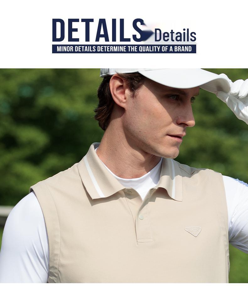 PGM Men's Breathable Korean Style Summer Golf Vest Pullover