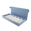 Linen 6 Slots Eyeglasses Case Fashionable Eyewear Display Case Multiple Glasses Case Box for Home Store