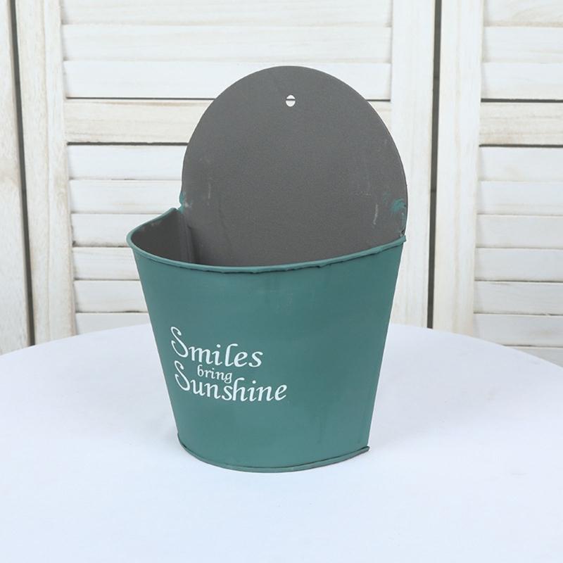 Vaso da Fiori da Parete Cesti per Piante da Appendere Cesto Semicircolare Balcone Giardino