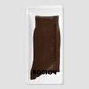 BOCION Brown Solid Color Long Socks