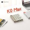 K0 Max QMK Compatible Wireless Custom Numeric Keypad Low Profile RGB Bluetooth Polling Milk POM Switches Red Axis Retro White Keychron