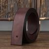 Headless Belt Men'S Leather Pin Buckle First Layer Pure Cowhide Strip Retro Matte Trend Buckle-Free Belt Belt Does Not Take The Lead