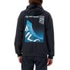 FILA X FUSION Series Brand Logo Loose Knit Hoodie Men Hoodies Black T11M133204A-BK