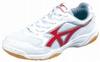 Moon Star Gym Shoes Gymstar S400 White/Red (24.0cm, White/Red)