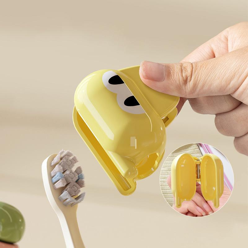 Cartoon Toothbrush Clip Portable Toothbrush Head Cover Dustproof Toothbrush Protective Cap Electric Toothbrush Plastic Clip