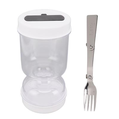 Pickles Storage Container Sealed Wide Mouth Design Dry Wet Separation with Fork Pickle Flip Jar for