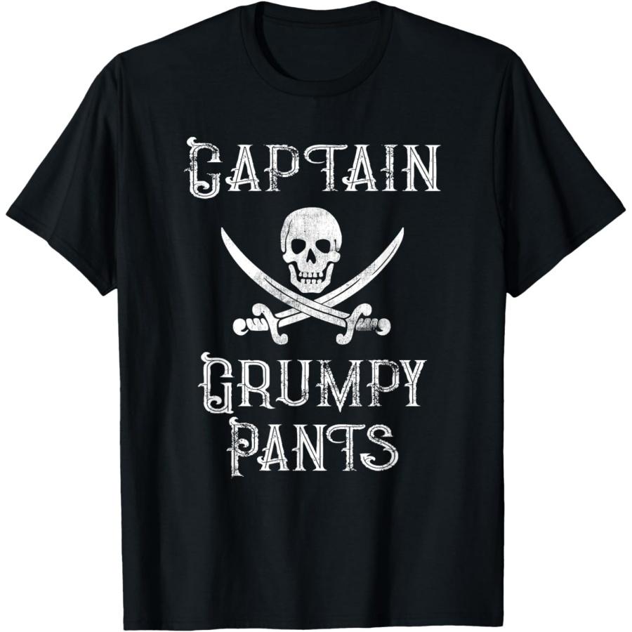 Капитан Ворчун Персонализированная футболка-понтон в пиратском стиле S