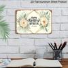 2D Flat Happy The Day of Mothers with Geometric Floral Design Aluminium Sign Fun & Quirky Creativewall Decor Art 8 * 12 Inches Poster for Office