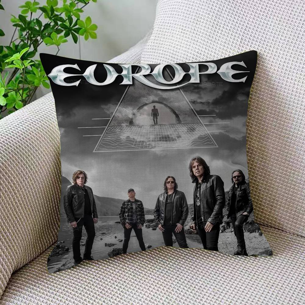 Rock Band E-Europe Pillowcase Toon Gift Cushion Cover Bedroom Home Sofa Chair Seat Decor Pillow Case