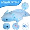 ZHONGXIN MADE Soft Axolotl Plush Toy Set with Cute Axolotl Stuffed Gift for Friends and Blue 3-Piece Zipper, Animals, Kids,