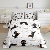 Feelyou Cartoon Car Kids Comforter Set Construction Bedding Set for Boys Toddler Decor Equipment Trucks Comforter Cartoon Car Excavator Trac