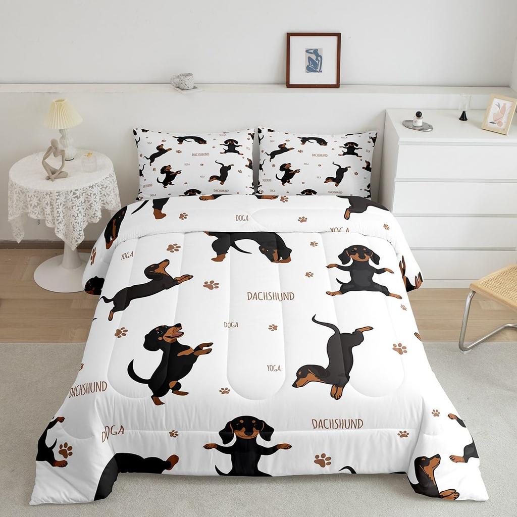 Feelyou Cartoon Car Kids Comforter Set Construction Bedding Set for Boys Toddler Decor Equipment Trucks Comforter Cartoon Car Excavator Trac