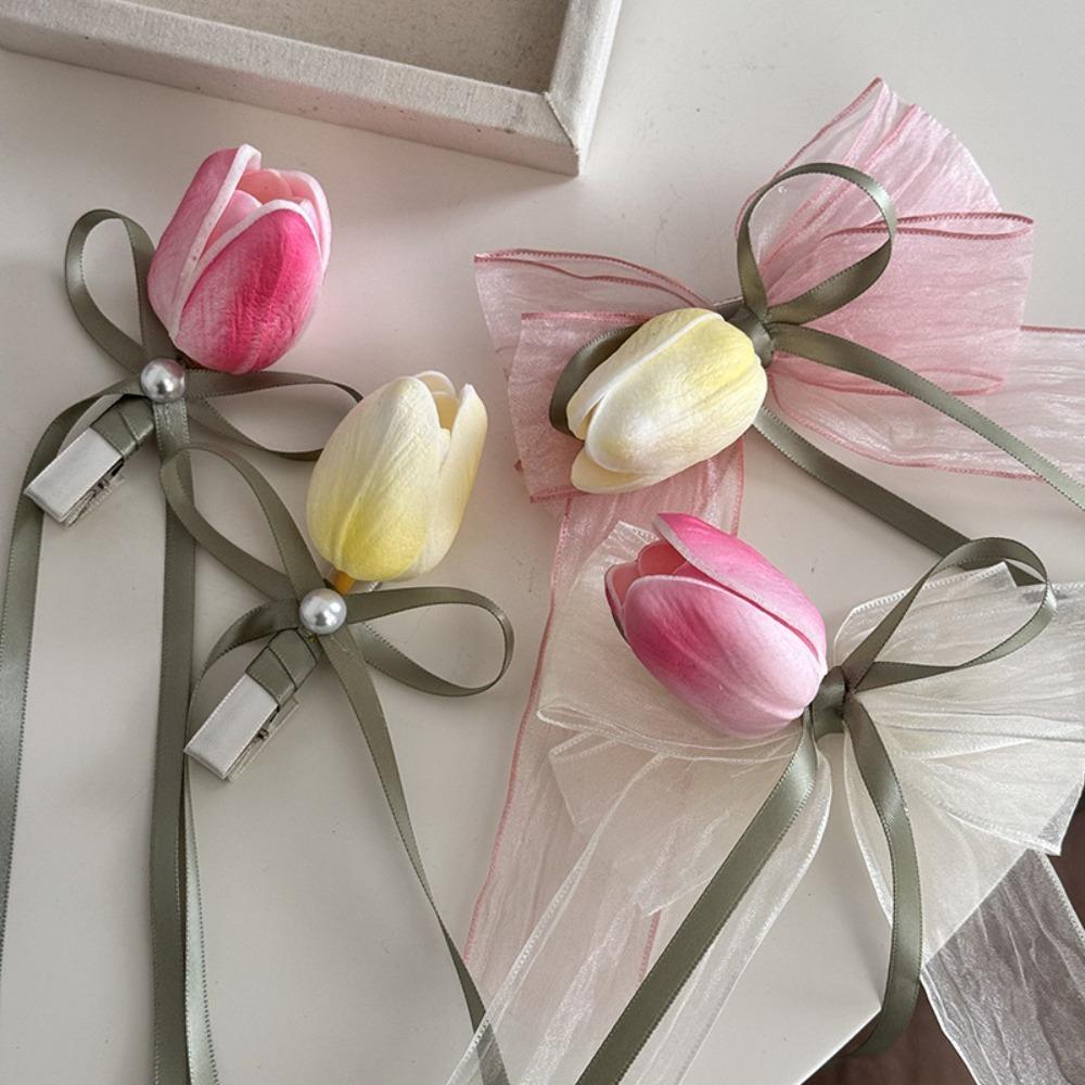 

Tulip Bangs Hairpin Sweet Headwear Hot Sale Hair Accessories Children Gift