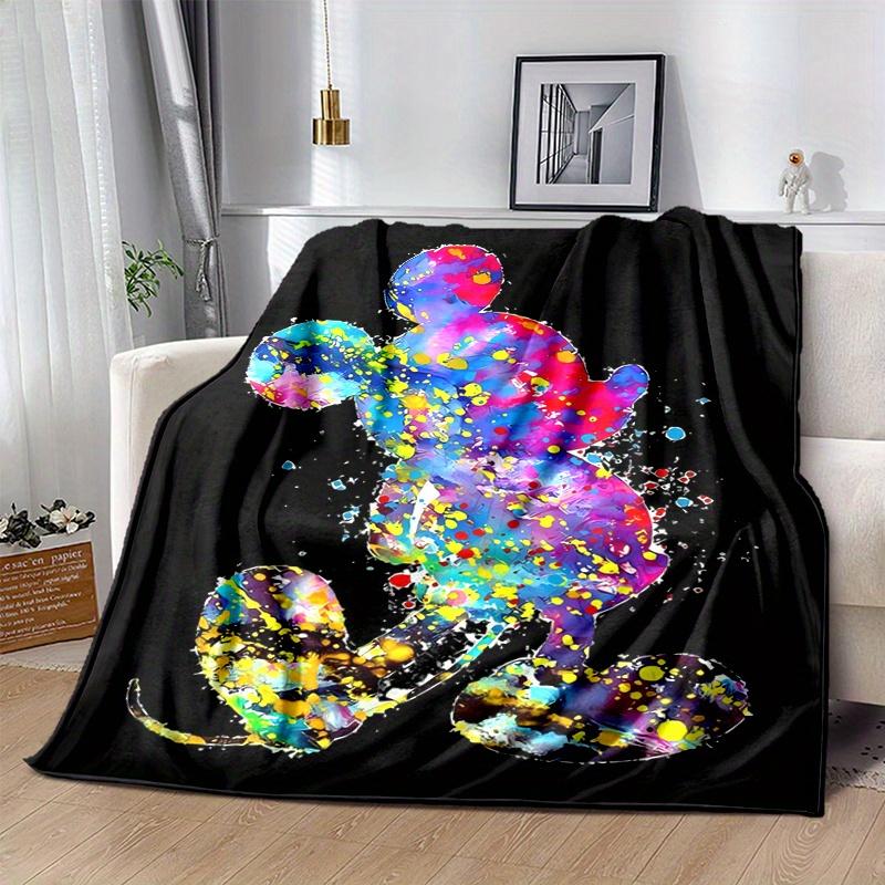 

1pc, Mickey (2) Home Decor Flannel Blanket Perfect Gift for Bedroom, Living Room, Travel, Camping, Car 80x120cm