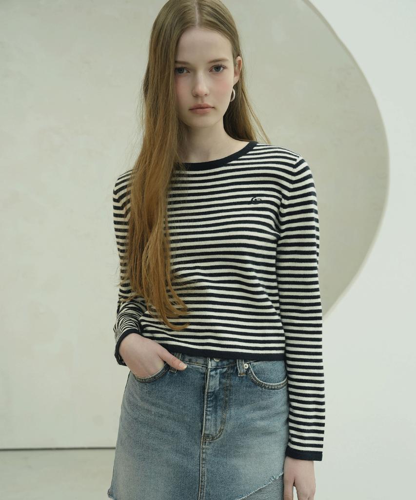 VIVACIOUS Stripe Round Knit - 3Col
