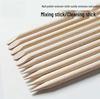 75mm Double-Headed Beech Wood Nail Stick for Pressing, Dotting, Dead Skin Removal, and Crevice Cleaning
