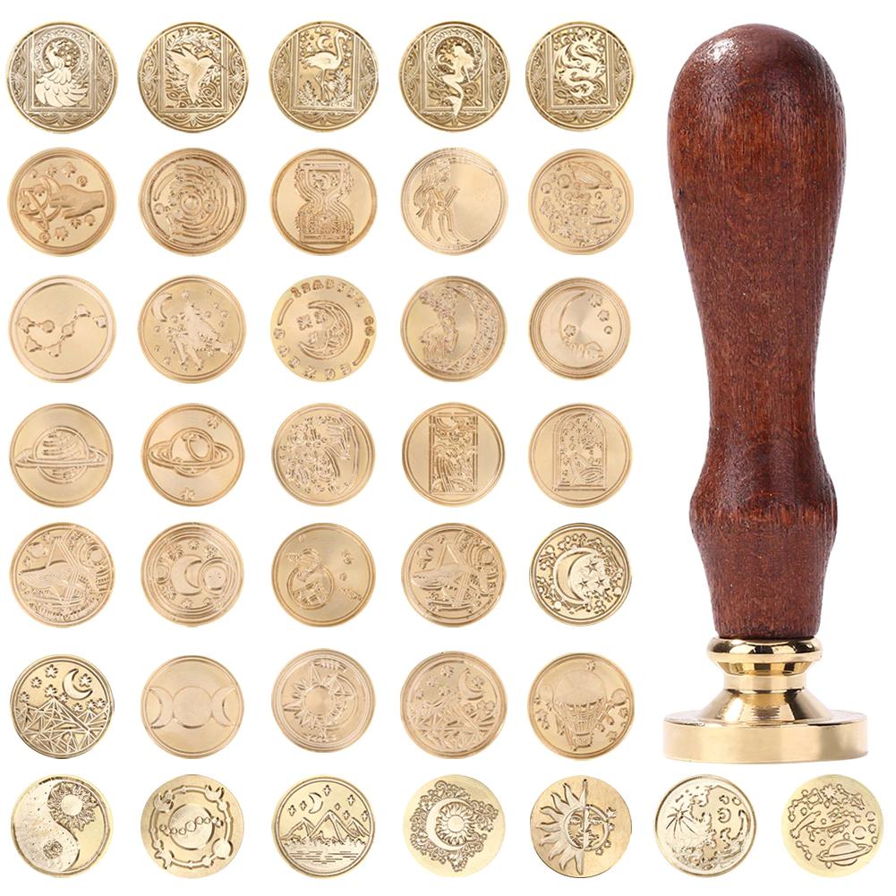 Custom Design Retro Antique Seal Wax Stamp Wedding Decorative Invitation and Office Use Scrapbooking Stamps HEAD Collection