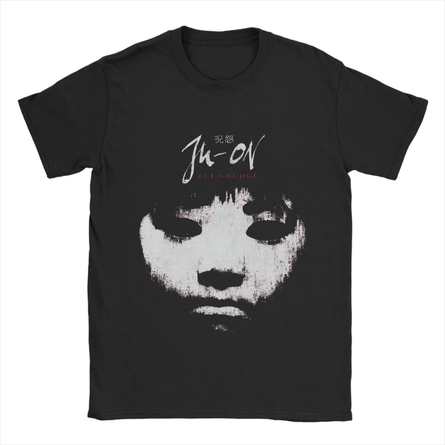 

Ju-on The Grudge T Shirt Summer Fashion T Shirts Man Cotton O-Neck Plus Size Tees Short Sleeve Vintage Tops S чёрный