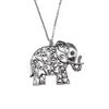 Elephant Head Pendant Necklace Lucky Boho Tribal Style Jewelry 45cm or 70cm Long Chain