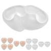 3 Pair Sticky Bra Pads Strong Adhesive Water Proof Strapless Silicone Bra Pads Inserts for Swimwear 