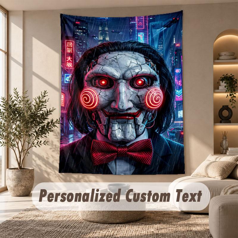 Wall Hanging Tapestry Art Cloth Bedroom Room Background DecorSaw Billy the Puppet