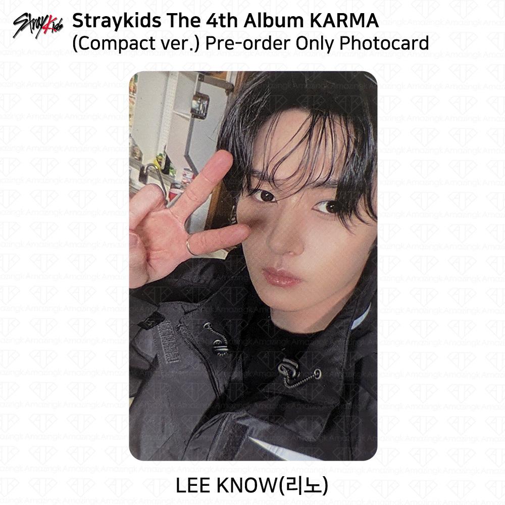 Stray Kids Το 4ο Άλμπουμ Karma compact έκδοση Επίσημη Φωτοκάρτα
