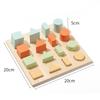 Toddlers Montessori Wooden Shape Puzzles Toys Matching Geometry Panel Sensory Sorting Learning Education Kindergarten Materials