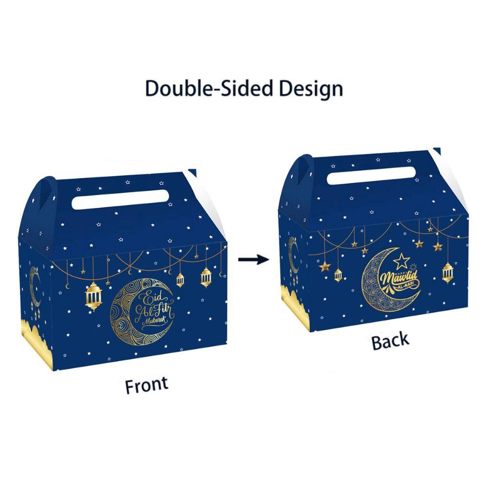 12PCS Mixed Pattern Ramadan Gift Box Paper Packing Box Candy Snacks Sugar