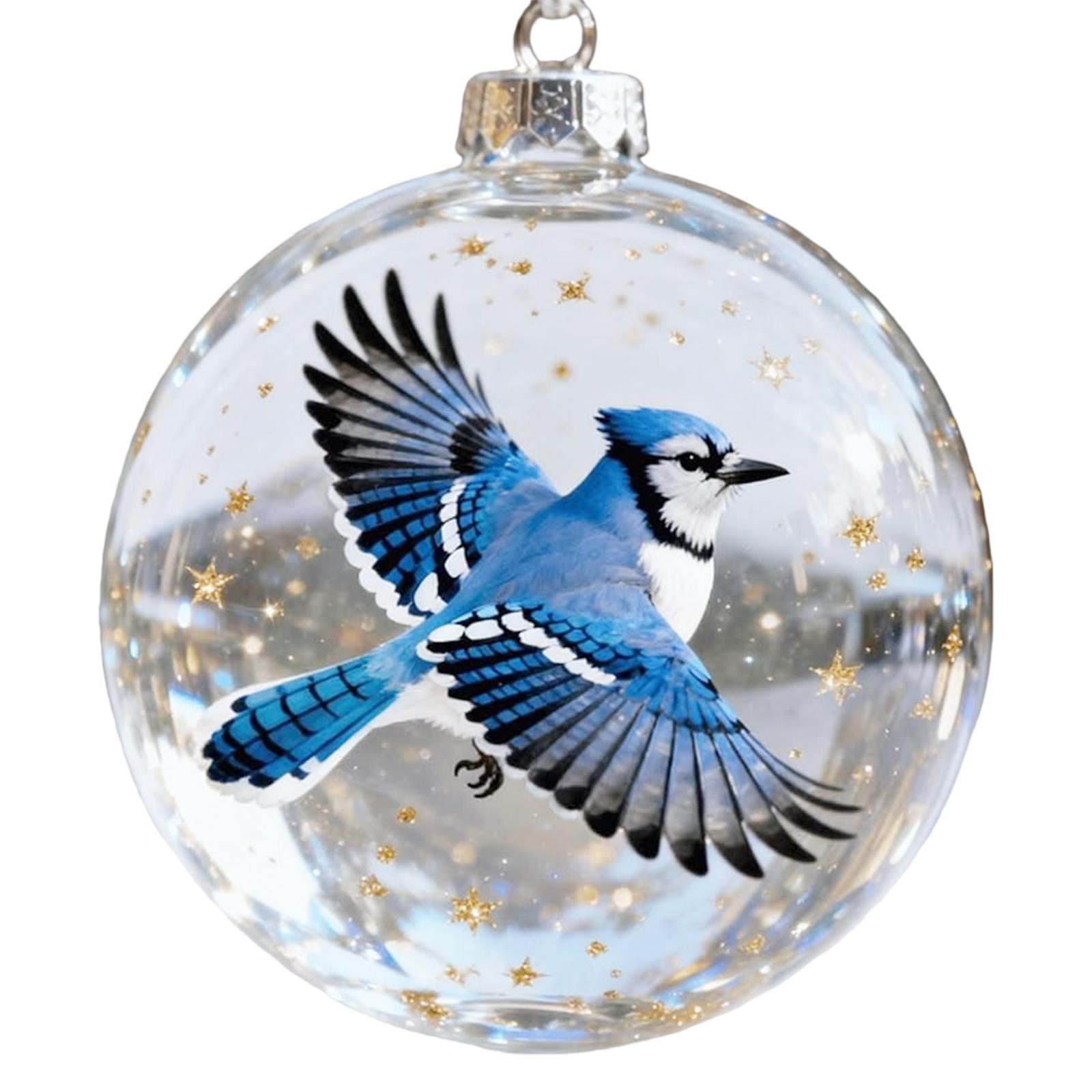 

Nature s Birds Crystal Glass Ornament Set Bird Glass Christmas Tree Ornaments Crystal Christmas Ball Ornament Set
