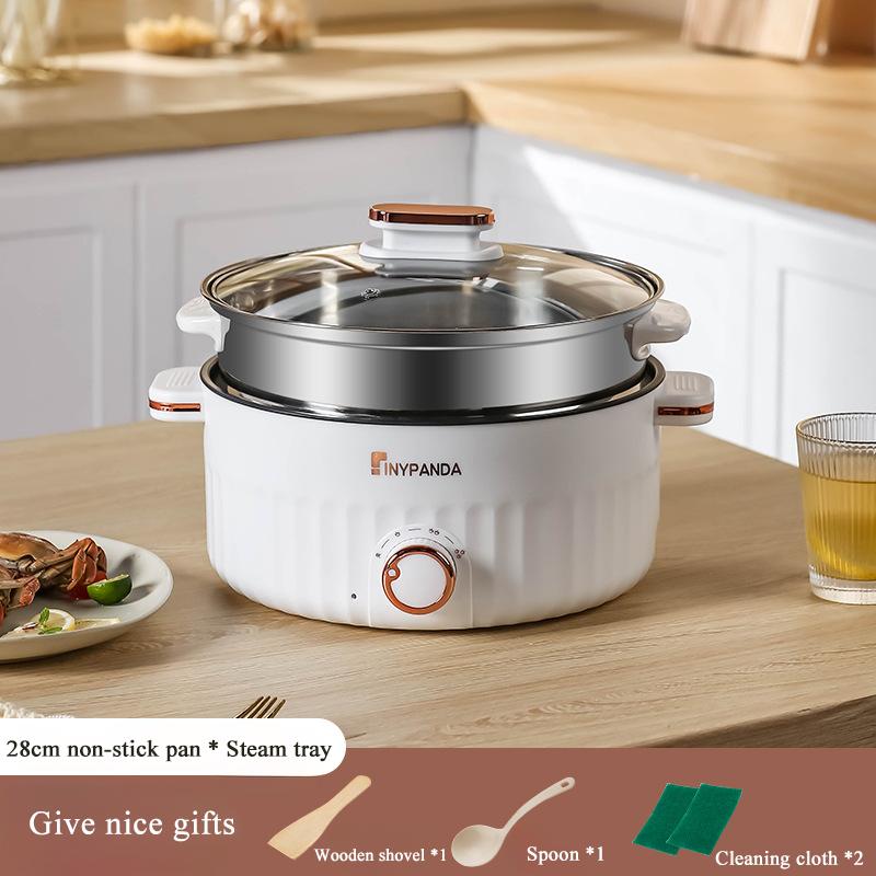 Multifunction Electric Cooker Dormitory Cooker Household for Hot Pot Cooking and Frying and Double Layer Soup Heater Pot Fry Pot
