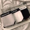 Japanese Style Classic Black White Gray Seamless Mid-waist Briefs for Women and Students Soft Breathable Comfort Cotton Crotch Underwear