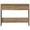 Artisan Oak Console Table 100 X 35 X 76.5 Cm Engineered Wood