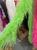 DIY Colorful Ostrich Feather Boa 6Ply Fluffy Shawl 0.5/1/2/3/4 Meter for Wedding Dress Carnival Performance Costume Party Decoration