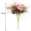 DIY Party Decoration Vintage Silk Artificial Flowers Small Rose Wedding Fake Flowers Festival Supplies Home Decor Bouquet KTY