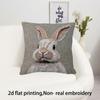 1 Easter Bunny Chick Pillow Double Sided 2D Print Cute Soft Pillow Cover Bedroom Living Room Couch Decor Festive Accessory Gift