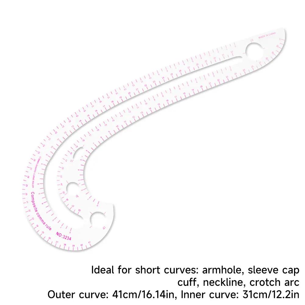 Tailor Measure Ruler Soft Grading Design Ruler French Metric Curve Template Sewing Accessories For Clothing Pattern Making DIY
