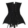 Gothic Solid Color Lift Up Female Waist Corset Wide Polyester Belt Women Fashion Slimming Waistband Adjustable Corsets