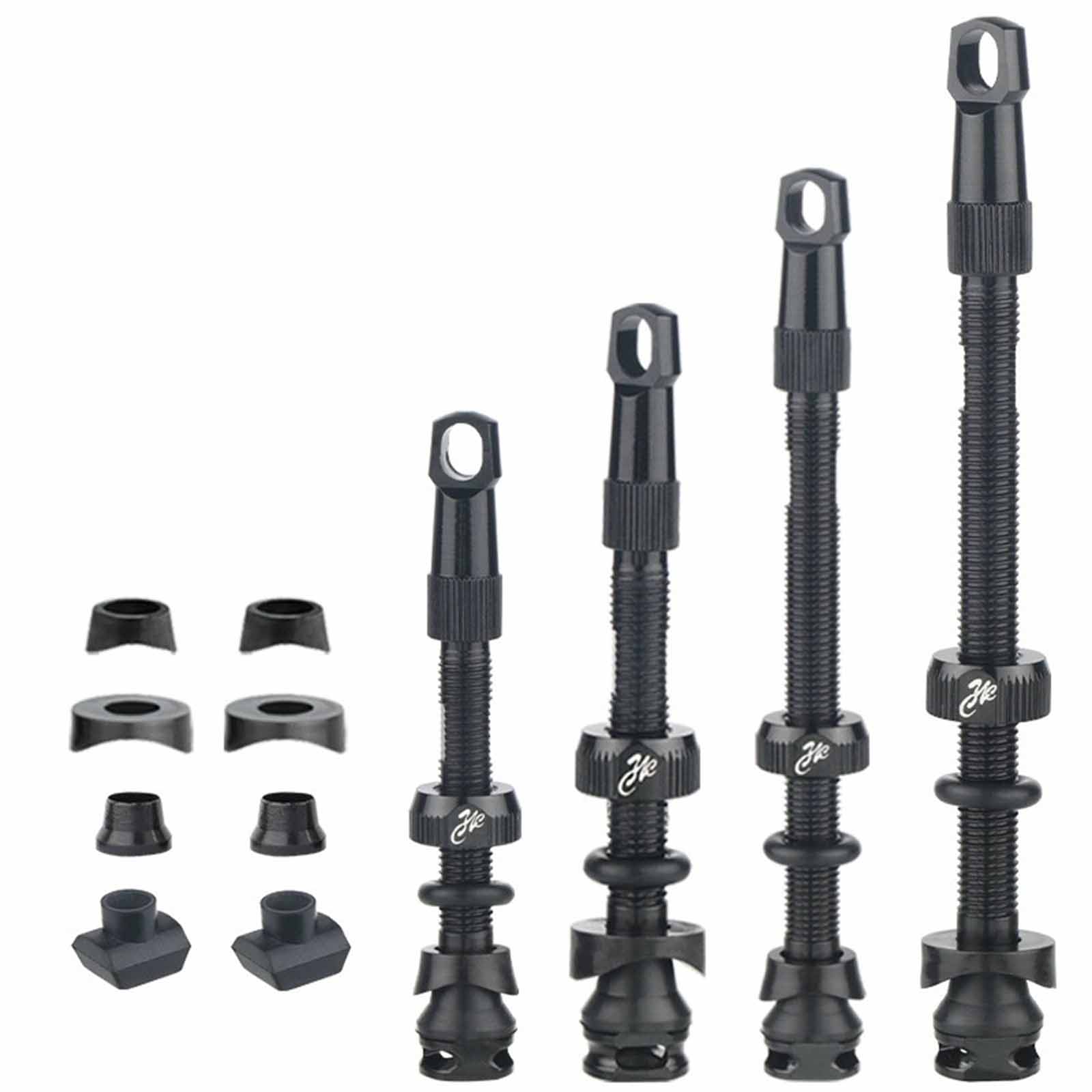 

Aluminum Alloy Nozzle – Detachable for 50/80 Tubeless Carbon and Aluminum Rims, Vacuum Tire Accessory, Easy Installation & S чёрный