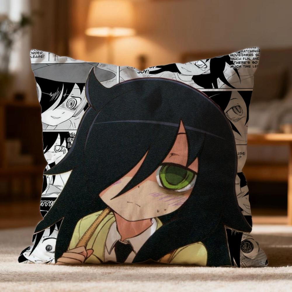 Fashion K-KKuroki Tomoko Cushion Cover Soft Washable Pillow Case Multi-Scene for Couch Bed Travel Office Use