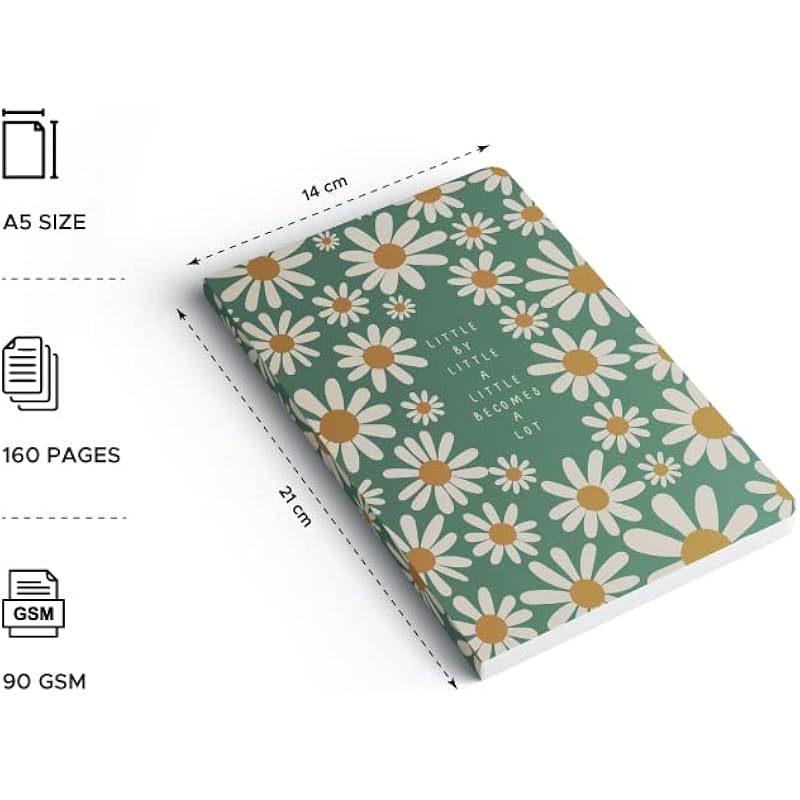 

FACTOR NOTES A5 Notebook: Ruled | 90 GSM | 160 Pages (Little by Little) a5