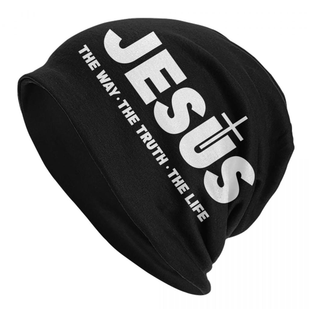 Custom Lion Of Judah Jesus Cross Beanie Cap Winter Bonnet Femme Knitted Hats Outdoor Ski Christian Faith Skullies Beanies Hats