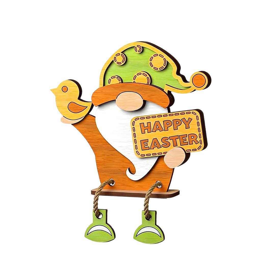 Easter Ornaments, Decorative Items, Cartoon Figurines, Wooden Desktop Decorations