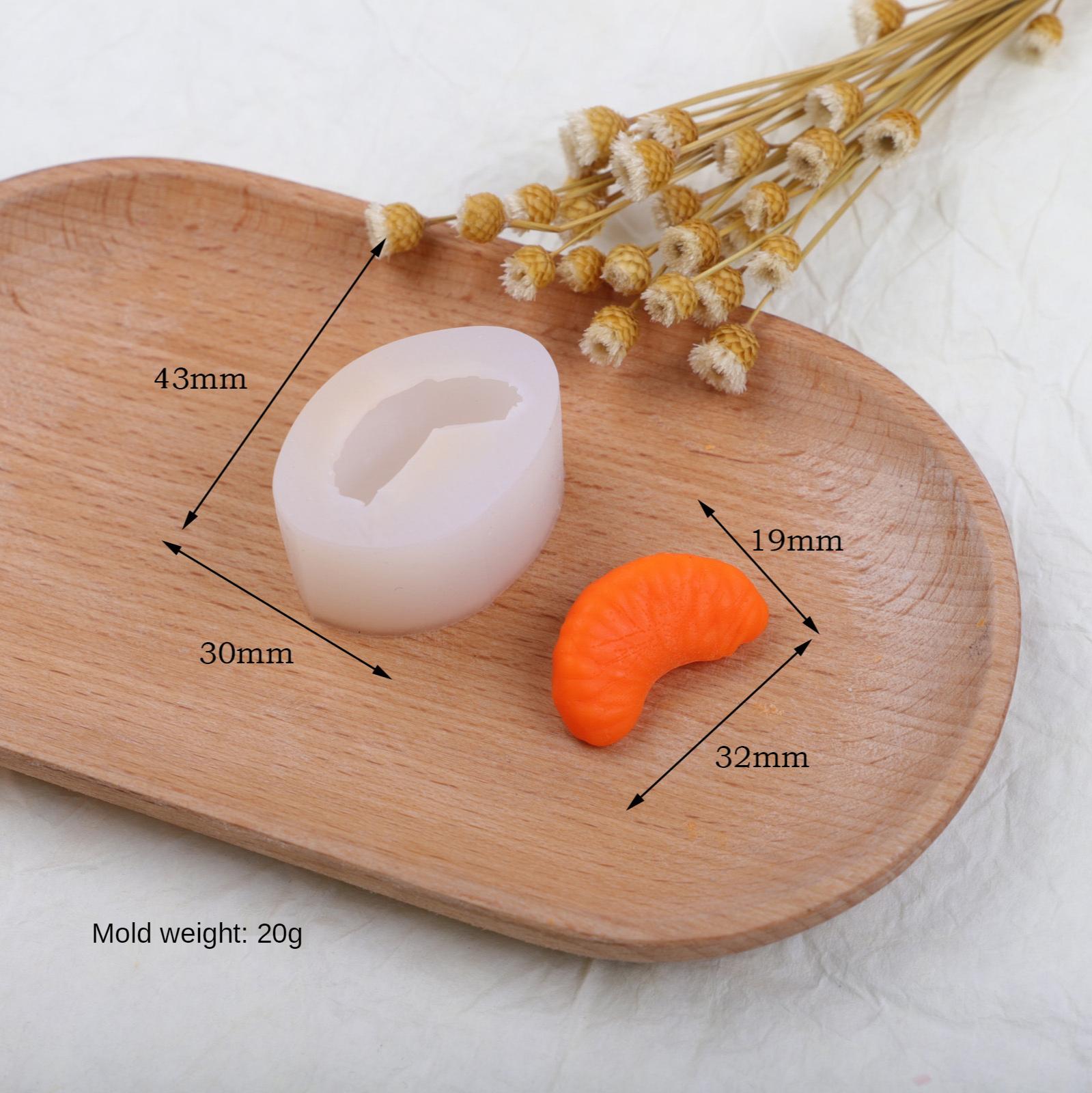 

21 New Style Orange Shape Cup Wax Decoration Mold Creative Peeling Orange Scented Candle Silicone Mold Household Supplies
