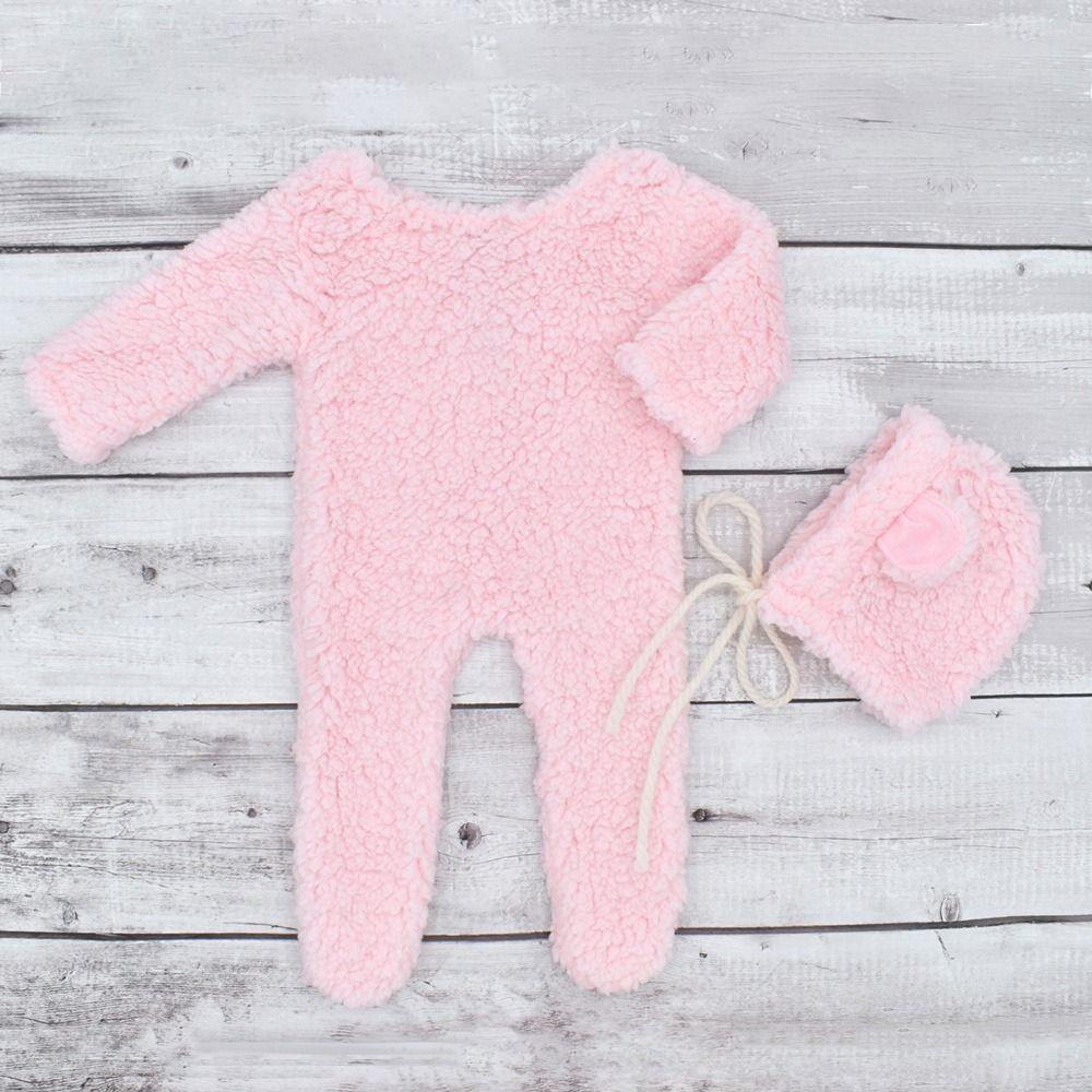 Bear Design Newborn Photoshoot Outfit Newborn Bear Bonnet and Pajama Set  Newborn Photoshoot