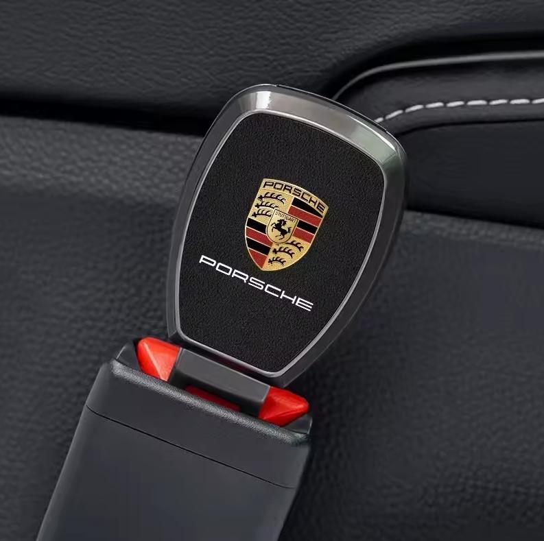 For Porsche Boxster Cayman Cayenne 911 Macan Panamera Courtesy Lamp 997 Car Safety Buckle Clip Seat Belt Extender Accessories